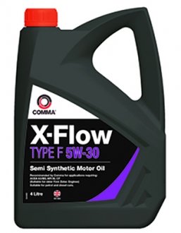 Фото автозапчастини моторна олія X-FLOW TYPE F 5W-30 COMMA XFF4L