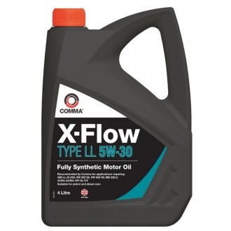 Фото автозапчасти моторное масло X-FLOW TYPE LL 5W-30 COMMA XFLL4L