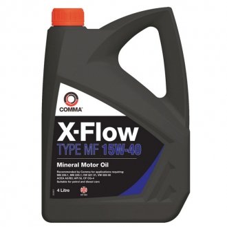 Фото автозапчастини моторне масло X-FLOW TYPE MF 15W40 4л (4шт/уп) COMMA XFMF4L