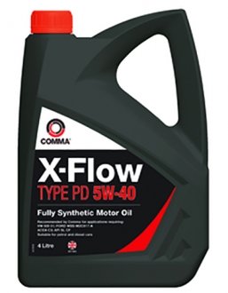 Фото автозапчастини моторна олія X-FLOW TYPE PD 5W-40 COMMA XFPD4L