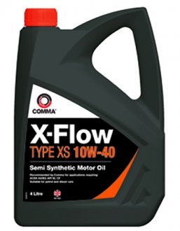 Фото автозапчастини моторна олія X-FLOW TYPE XS 10W-40 COMMA XFXS4L