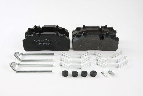 Колодки тормозные дискового тормоза WABCO PAN 19 (DAF, Renault, SAF) с монтажным комплектом (29126 WVA) Contech 29126 30 (фото 1)