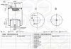 Фото автозапчастини пневмоподушка (з мет стаканом) MAN TGA шпилька-воздух, ленивец, 4883N1P05 (4883N1P07) Contech 48831K (фото 1)
