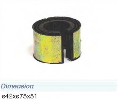Втулка стабілізатора метал-гума MAN (81437040079) Contech 70610CNT (фото 1)