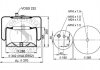 Фото автозапчастини пневмоподушка ((EN) with base) MERCEDES ACTROS MP2 MERCEDES ACTROS MP2 / MP3, AXOR 01.02- Contitech 4187NP26 (фото 2)