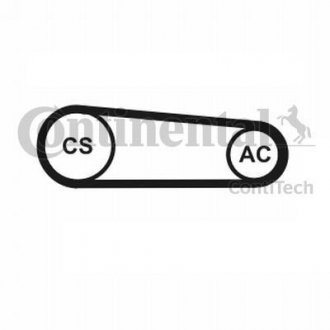Комплект поликлиновых ремней (с роликами) FIAT STILO 1.6 10.01-08.08 Contitech 4PK917 ELAST T1