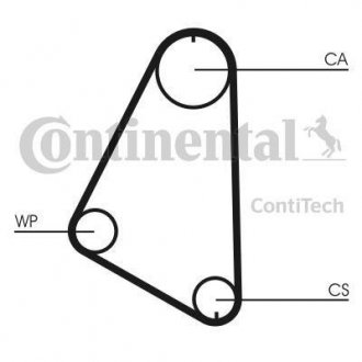 Фото автозапчасти ремень ГРМ OPEL CORSA A, CORSA A TR, KADETT D, KADETT E 1.2 08.79-07.94 Contitech CT 526 (фото 1)