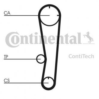 Фото автозапчасти ремень ГРМ MAZDA 323 III 1.6 08.85-10.95 Contitech CT602