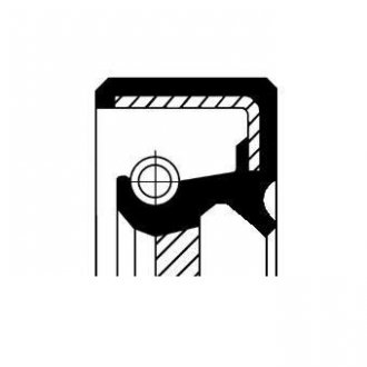 Сальник коленчатого вала Передний (48x63x6,3) CORTECO 15035142B (фото 1)