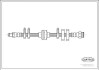 Фото автозапчасти тормозная трубка/шланг гибкий передний левый/правый (длина 385мм) FIAT TEMPRA, TIPO; LANCIA DEDRA, DELTA II 1.1-2.0 07.87-08.99 CORTECO 19018131 (фото 1)
