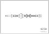 Фото автозапчастини гальмівна трубка/шланг гнучкий передній лівий/правий (довжина 484 мм, M10x1/M10x1) KIA PRIDE; SEAT CORDOBA, CORDOBA VARIO, IBIZA II, INCA; VW CADDY II, CADDY II/МІНІВЕН, CORRADO, GOLF III 1.0-Електричний 09.88-11.09 CORTECO 19018523 (фото 1)