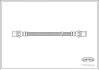 Фото автозапчасти тормозная трубка/шланг гибкий задний левый/правый (длина 201мм) FIAT 126, 900 T/E, 900 T/E PULMINO 0,6-0,9 09.72-09.00 CORTECO 19018686 (фото 1)