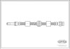 Фото автозапчасти тормозная трубка/шланг гибкий передний левый/правый (длина 450мм, M10x1/M10x1) FORD GALAXY I; СИДЕНЬЕ АЛЬГАМБРА; Фольксваген ШАРАН 1.8-2.8 03.95-03.10 CORTECO 19026387 (фото 1)