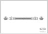 Фото автозапчасти тормозная трубка/шланг гибкий задний левый/правый (длина 257мм, M10x1/M10x1) HONDA CR-V I, LOGO 1.3/2.0 10.95-03.02 CORTECO 19032513 (фото 1)