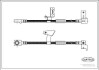 Фото автозапчасти тормозная трубка/шланг гибкий передний правый (длина 525мм) CHRYSLER NEON 1.8/2.0 05.94-08.99 CORTECO 19032878 (фото 1)