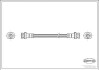 Фото автозапчастини гальмівна труба/шланг гнучкий задній лівий/правий (довжина 500 мм, діаметр 10 мм, M10x1/M10x1) NISSAN PRIMERA, SUNNY III 1.6-2.0D 07.90-03.00 CORTECO 19034348 (фото 1)