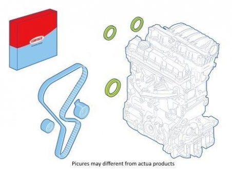 Фото автозапчасти комплект сальников распредвала MITSUBISHI COLT VI 1.5 03.05-06.12 CORTECO 289139