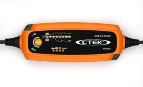Зарядний пристрій MXS 5.0 Polar, зарядна напруга: 12 В 1.2/110, зарядний струм: 5 А, напруга живлення: 230 В, тип акумулятора: AGM/Ca/Ca/EFB/GEL/MF/WET, для екстремальних холодів - спеціальні кабелі та пр. CTEK 56-855