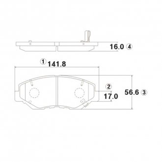 Фото автозапчасти колодка торм. HONDA CR-V передн. CTR CKHO-16
