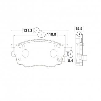 Фото автозапчасти колодка торм. MAZDA 6 (GG) передн. CTR CKMZ-9