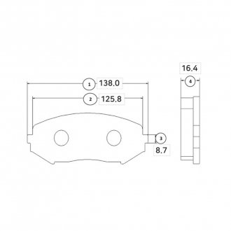 Фото автозапчасти колодка торм. SUZUKI GRAND VITARA передн. CTR CKS-8