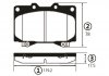 Фото автозапчастини колодки гальм TOYOTA LAND CRUISER (J7), LAND CRUISER 100 (J10) передн. CTR CKT-29 (фото 1)