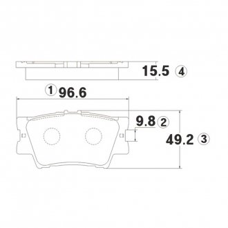 Фото автозапчасти колодка торм. TOYOTA CAMRY, RAV 4 задн. CTR CKT-50