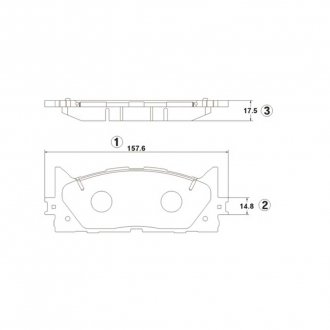 Фото автозапчасти колодка торм. TOYOTA CAMRY передн. CTR CKT-51