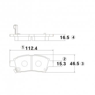 Фото автозапчасти колодка торм. TOYOTA YARIS передн. CTR CKT-7