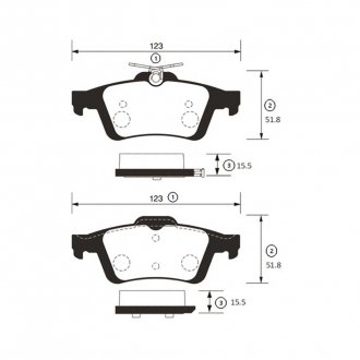 Фото автозапчасти колодки торм Ford Focus, Mazda 3,5, Opel Vectra C, Renault Laguna задн. OLD CKMZ-13 CTR GK0659