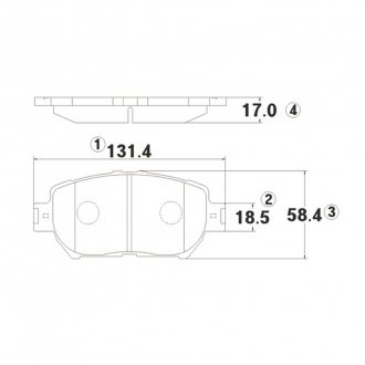 Фото автозапчасти колодки торм Toyota Camry, передн. OLD CKT-19 CTR GK1033