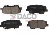 Фото автозапчасти колодки тормозные (задние) Hyundai Santa Fe II/III/IV 06-/Genesis/Kia Sorento II/III 09-/Stinger 17- DACO 321727 (фото 1)