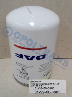 Фото автозапчасти фільтр повітряний adblue lf 45 /iv, lf 55 /iv, cf 75iv,cf 85iv, xf 95/105 DAF 01-99-00-0085 (фото 1)