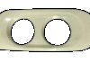 Окуляр противотуманной фары левая DAF XF105 (1683721, 1649363, 1973359) DANIPARTS DP-DA-009 (фото 1)