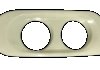 Окуляр противотуманной фары правая DAF XF105 (1683722, 1649364, 1973360) DANIPARTS DP-DA-010 (фото 1)
