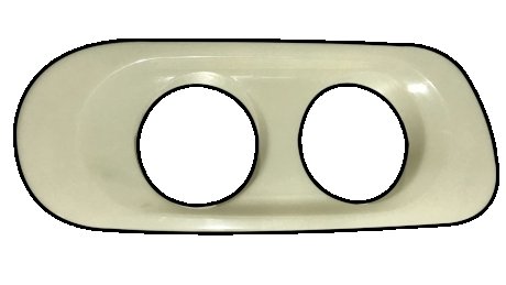 Окуляр противотуманной фары правая DAF XF105 (1683722, 1649364, 1973360) DANIPARTS DP-DA-010
