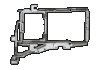 Крепление передней фары левая (металл) DAF CF (1372801, 1385178) DANIPARTS DP-DA-085-1 (фото 1)