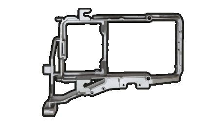 Крепление передней фары левая (металл) DAF CF (1372801, 1385178) DANIPARTS DP-DA-085-1