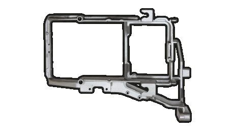 Крепление передней фары правая (металл) DAF CF (1372802, 1385179) DANIPARTS DP-DA-086-1