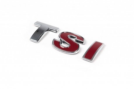 Надпись TSI (прямой шрифт) T - хром, SI - красная Davs Auto A100019