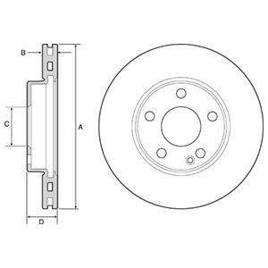Гальмівний диск Delphi BG4554C