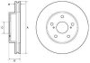 Фото автозапчасти комплект тормозных дисков (цена за шт, продажа кратно 2 шт)передняя левый/правая TOYOTA HILUX VII 2.5D 03.05-05.15 Delphi BG4758C (фото 1)