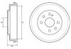 Фото автозапчастини гальмівний барабан Delphi BF542 (фото 1)