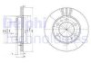 Фото автозапчастини комплект гальмівних дисків (ціна за штуку комплект 2 шт.) передні лівий/правий TOYOTA HILUX V, LAND CRUISER, LAND CRUISER 80 2.2-4.2D 11.72- Delphi BG2591 (фото 2)
