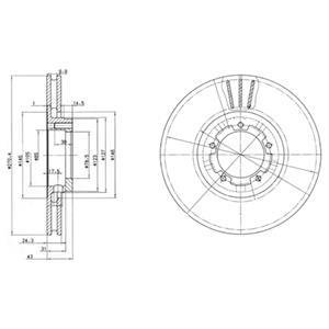 Гальмівні(тормозні) диски Delphi BG2663