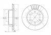 Фото автозапчасти комплект тормозных дисков (цена за шт, продажа кратно 2 шт)передняя левый/правая TOYOTA 4 RUNNER III, LAND CRUISER 90 2.7/3.0D/3.4 06.95-12.02 Delphi BG3535 (фото 1)