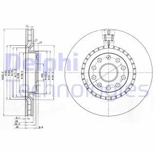 Фото автозапчасти диск гальмівний Delphi BG3723