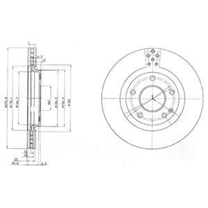 Гальмівні(тормозні) диски Delphi BG3829
