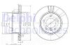 Фото автозапчасти комплект тормозных дисков (цена за штуку, комплект 2 шт.) передние левая/правая BMW 1 (E81), 1 (E87), 1 (F20), 1 (F21), 2 (F22, F87), 2 (F23) 1.5-2.0D 06.04- Delphi BG3899C (фото 1)