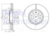 Фото автозапчастини комплект гальмівних дисків (ціна за штуку комплект 2 шт.) передні лівий/правий OPEL SIGNUM, VECTRA C, VECTRA C GTS; SAAB 9-3, 9-3X 1.8-3.2 08.02-02.15 Delphi BG3973 (фото 1)